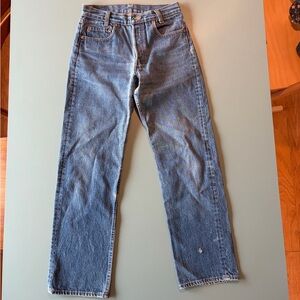 Vintage Levi’s 701 Student Fit Straight Blue Jeans